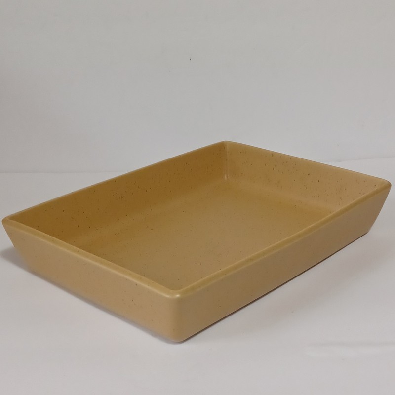 Calvin Klein 8x11in Rectangular Baking Dish In Khaki Collection, Sunflower gallery