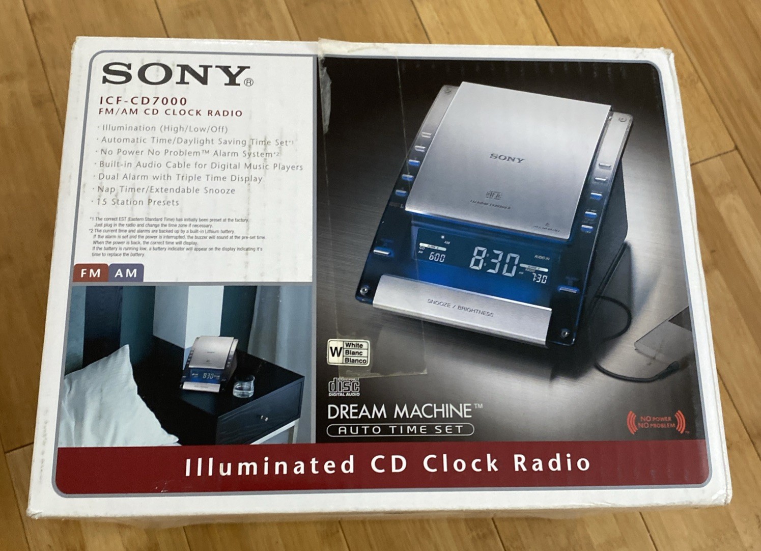 Sony Dream Machine ICF-CD7000 Alarm Clock Radio CD MP3 AUX New In Box gallery