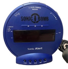 💥Sonic Bomb Extra Loud Alarm Clock with Bed Shaker – Ideal for Heavy Sleepers💥