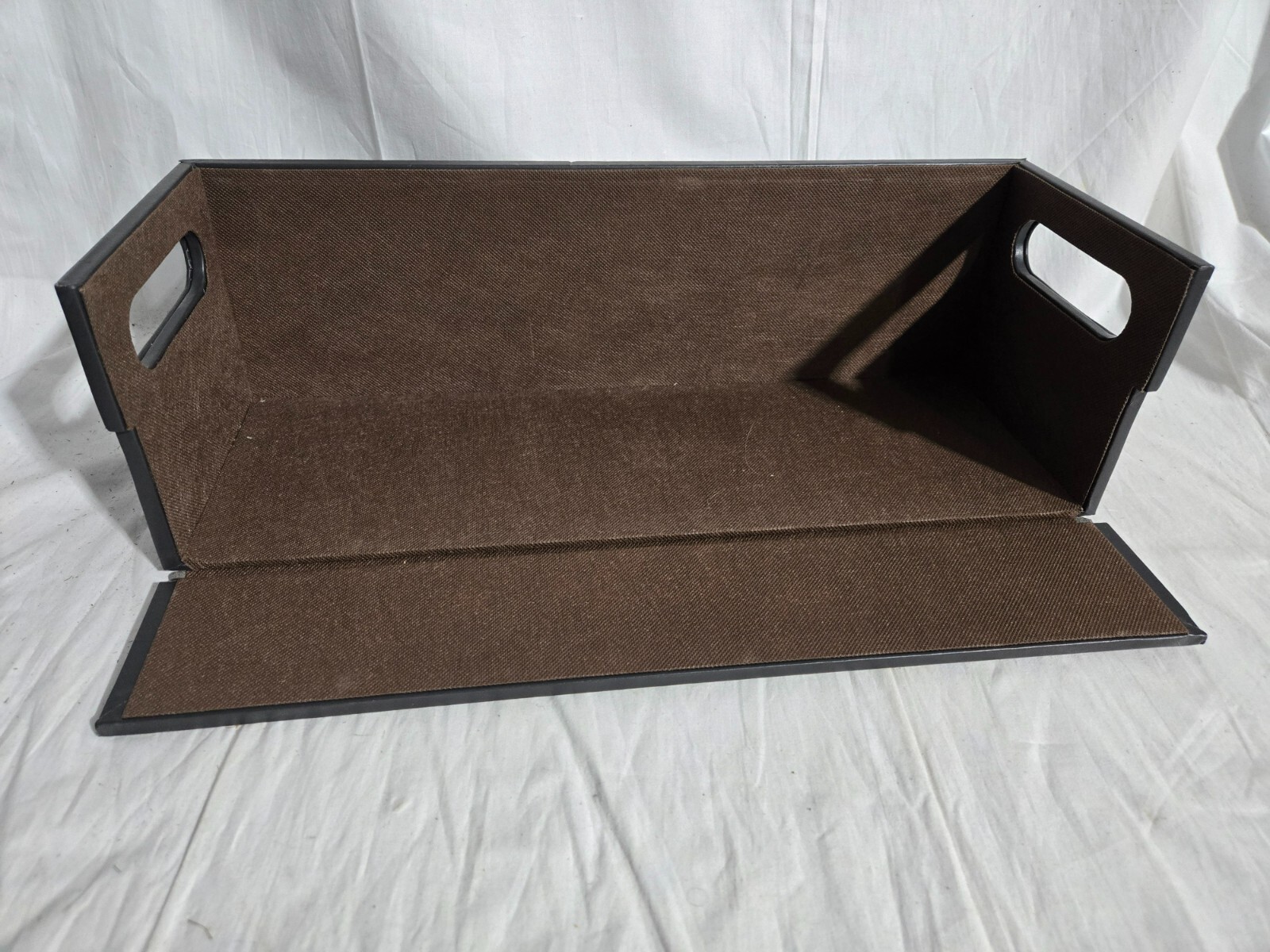 Stock Your Home CD / DVD Holder Storage Box Faux Leather Magnet Drop Down Front gallery
