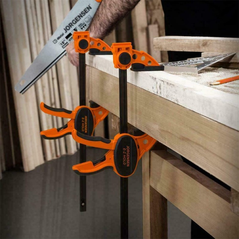 Jorgensen 2-pack One Hand Clamp/Spreader 24" E-Z Hold Bar Clamps Set Quick-Grip gallery