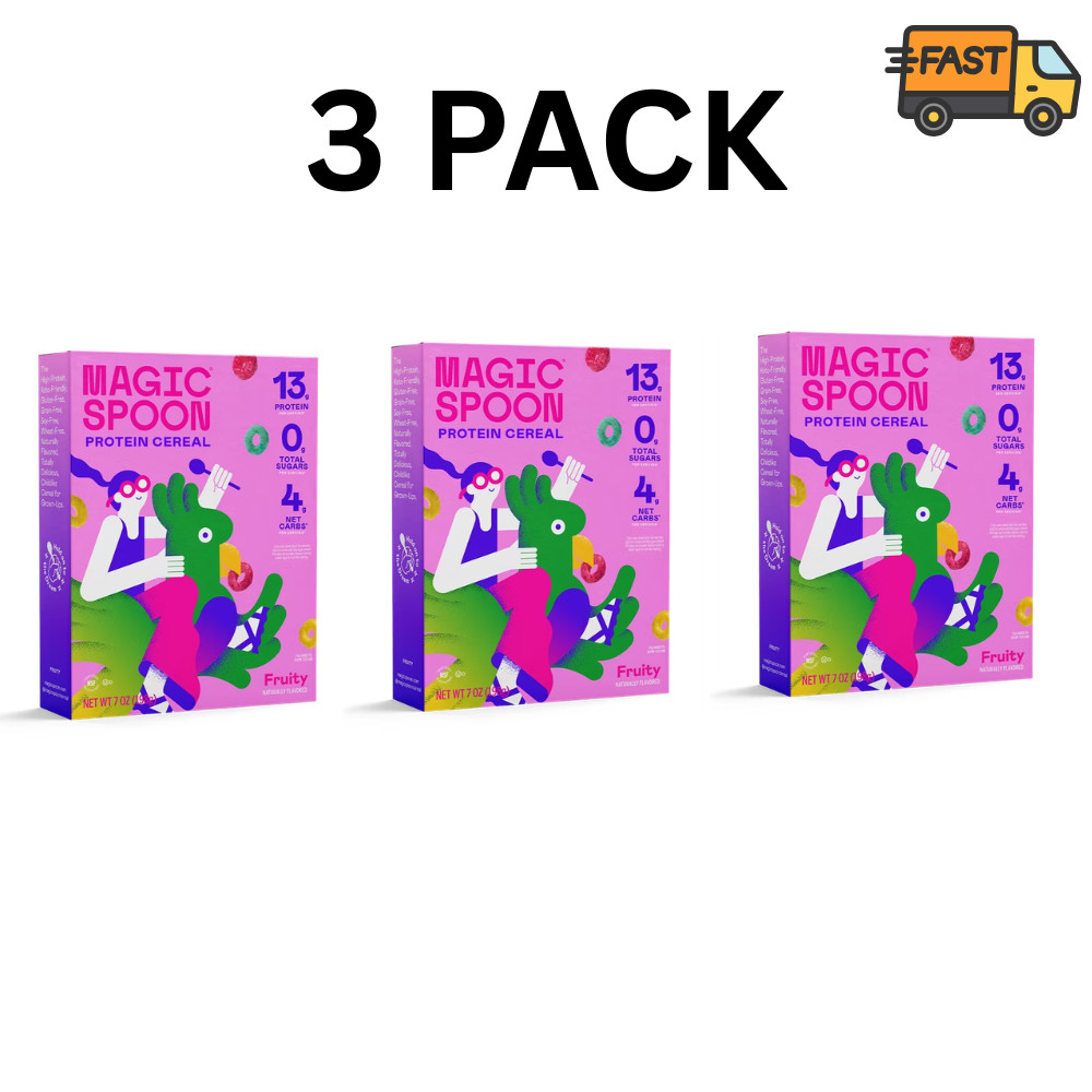Magic Spoon Fruity Breakfast Cereal 3 Pack Low Carb Grain Free 7oz gallery