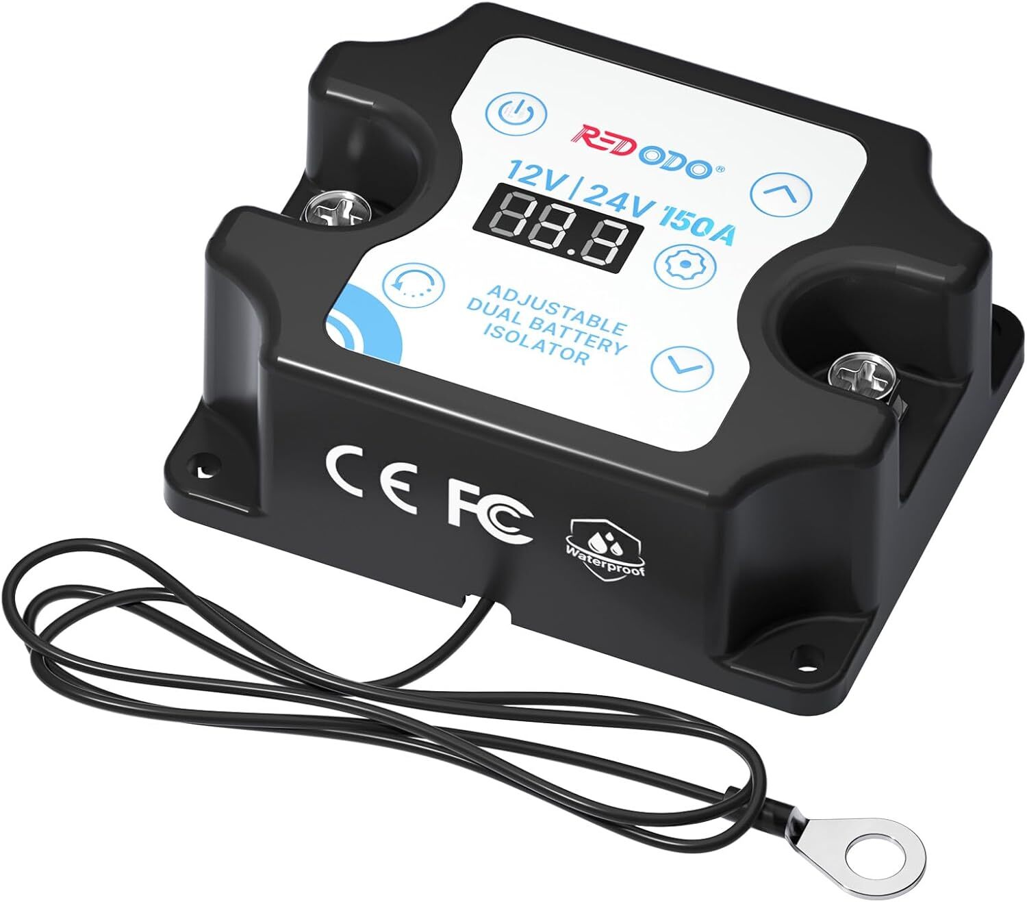 Redodo 12V/24V 150A Adjustable Battery Dual Isolator (VSR) With LCD Display Used gallery