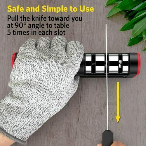 Knife Sharpener Professional Ceramic Tungsten Kitchen Sharpening System 3 Stage gallery