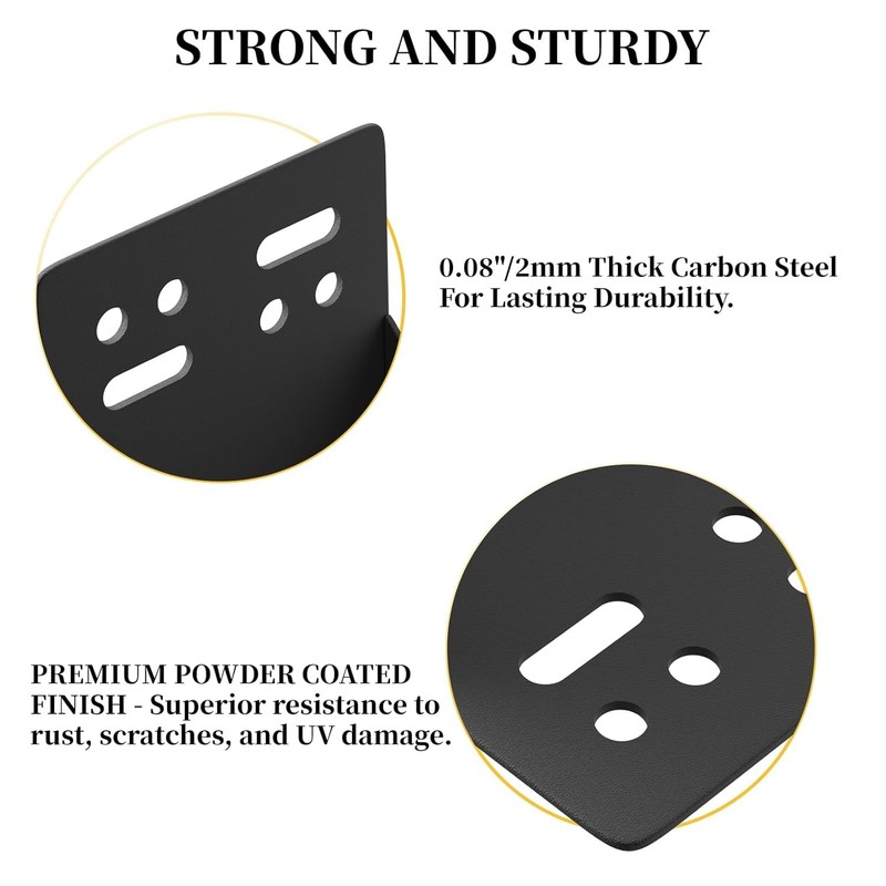 8PCS Post Base Pergola Brackets Kit, Heavy Duty 90-Degree Angle Pergola Bracket gallery