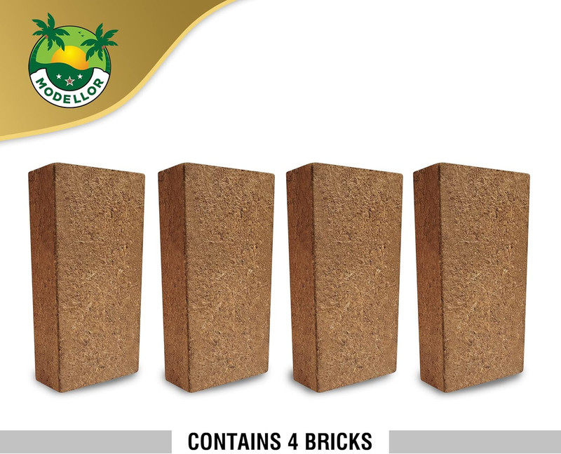 4 Bricks (5 Lb) Premium Super Washed Coco Coir, Yields 9 Gallons, Seed Starter, gallery