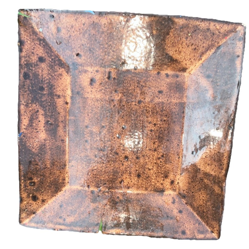 Table Under Plates For Dinner Table. Beautiful Brown Ceramic Dish ware gallery