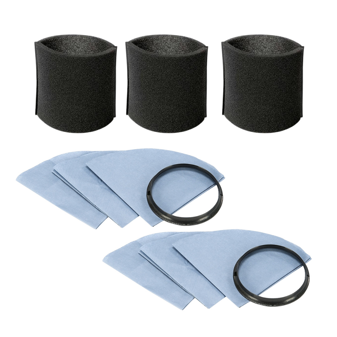VacBagsUSA Replacement Filter Kit for most Shop-Vac 5+ Gallon Vacuums (3) Foam F gallery