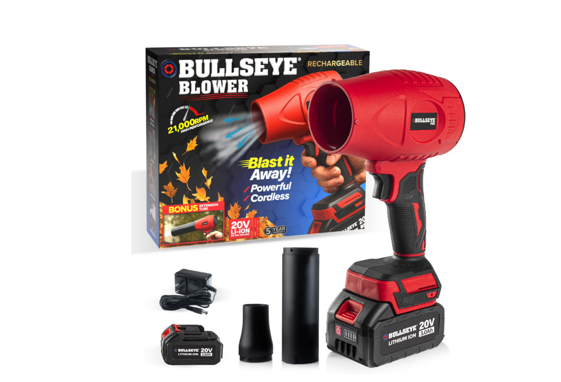 Bullseye Blower Rechargeable Cordless Leaf Dust Air Blaster 21,000 RPM. gallery