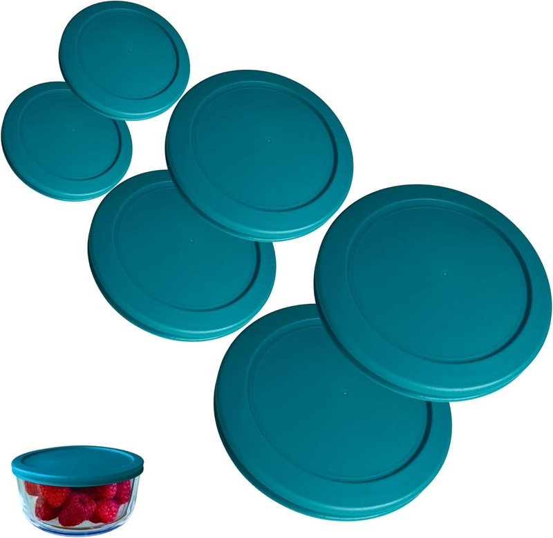 Food Storage Lids Replacement Set for Pyrex Anchor Hocking 6 Pack gallery
