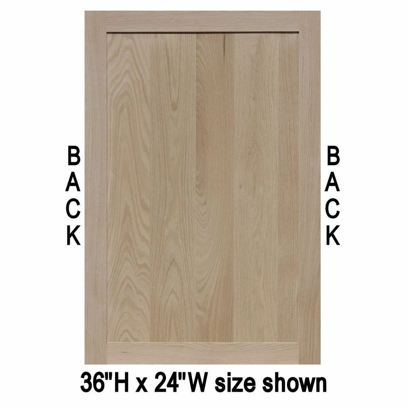 Unfinished Oak Square Raised Panel Cabinet Doors (25"H & Up) gallery