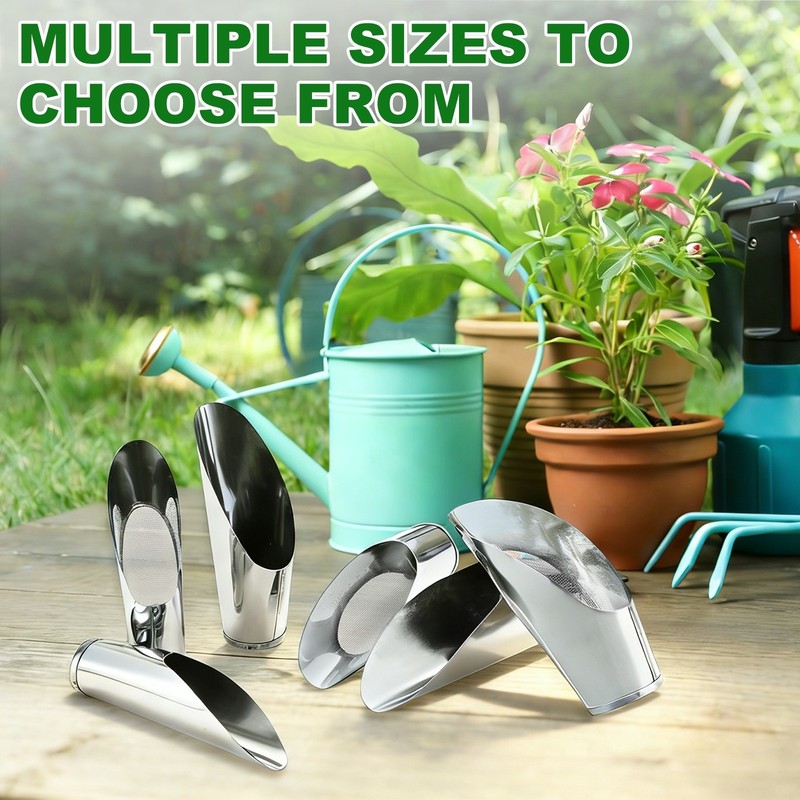 1-Pack Bonsai Soil Scoops, 2inch/5cm Stainless Steel Shovel [Silver Tone] gallery