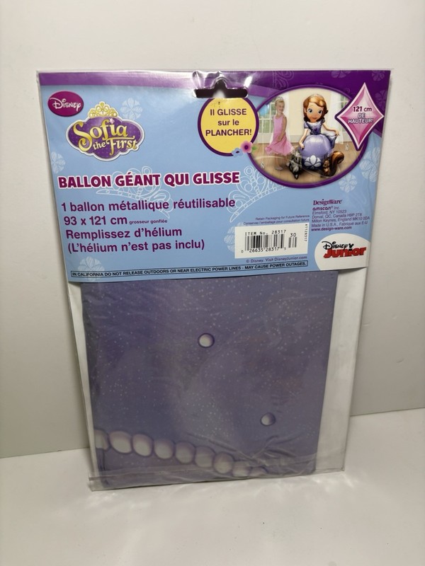 Anagram Sofia First 48" Airwalker Foil Giant Gliding Balloon New Party Supplies gallery