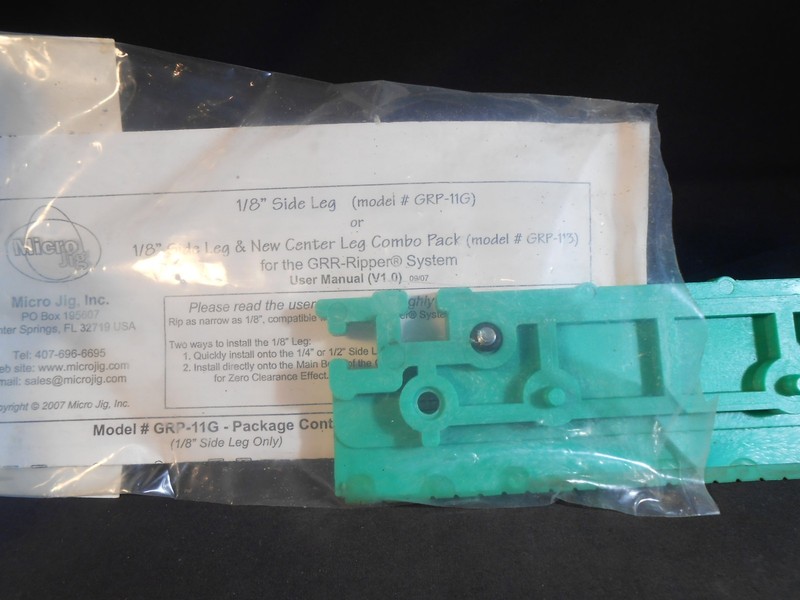 MicroJig #GRP-11G GRR-Ripper Leg Attachment - 1/8" gallery
