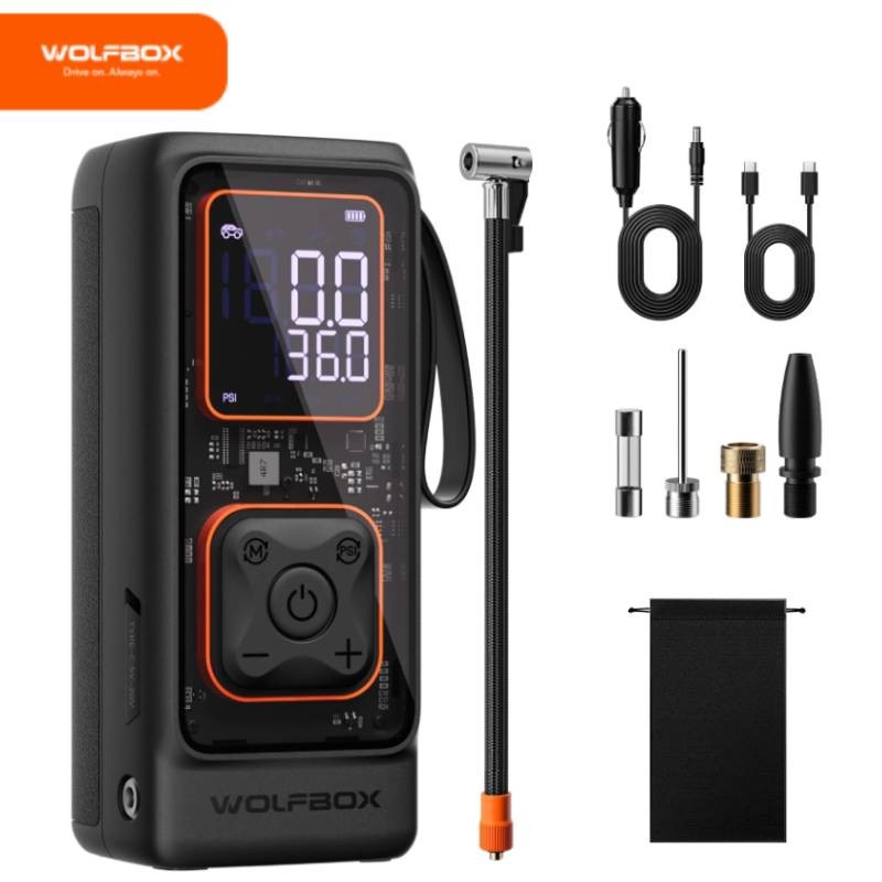 WOLFBOX Tire Inflator Air Compressor 150 PSI Portable Air Pump for Car Tires