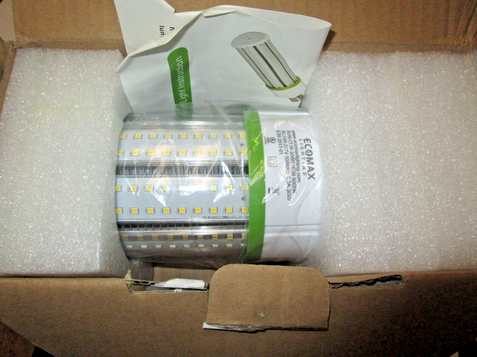 Ecomax Lighting SUN-CLW-30WB1E39 5000K AC 100-277V 50/60Hz 0.3A 30W gallery