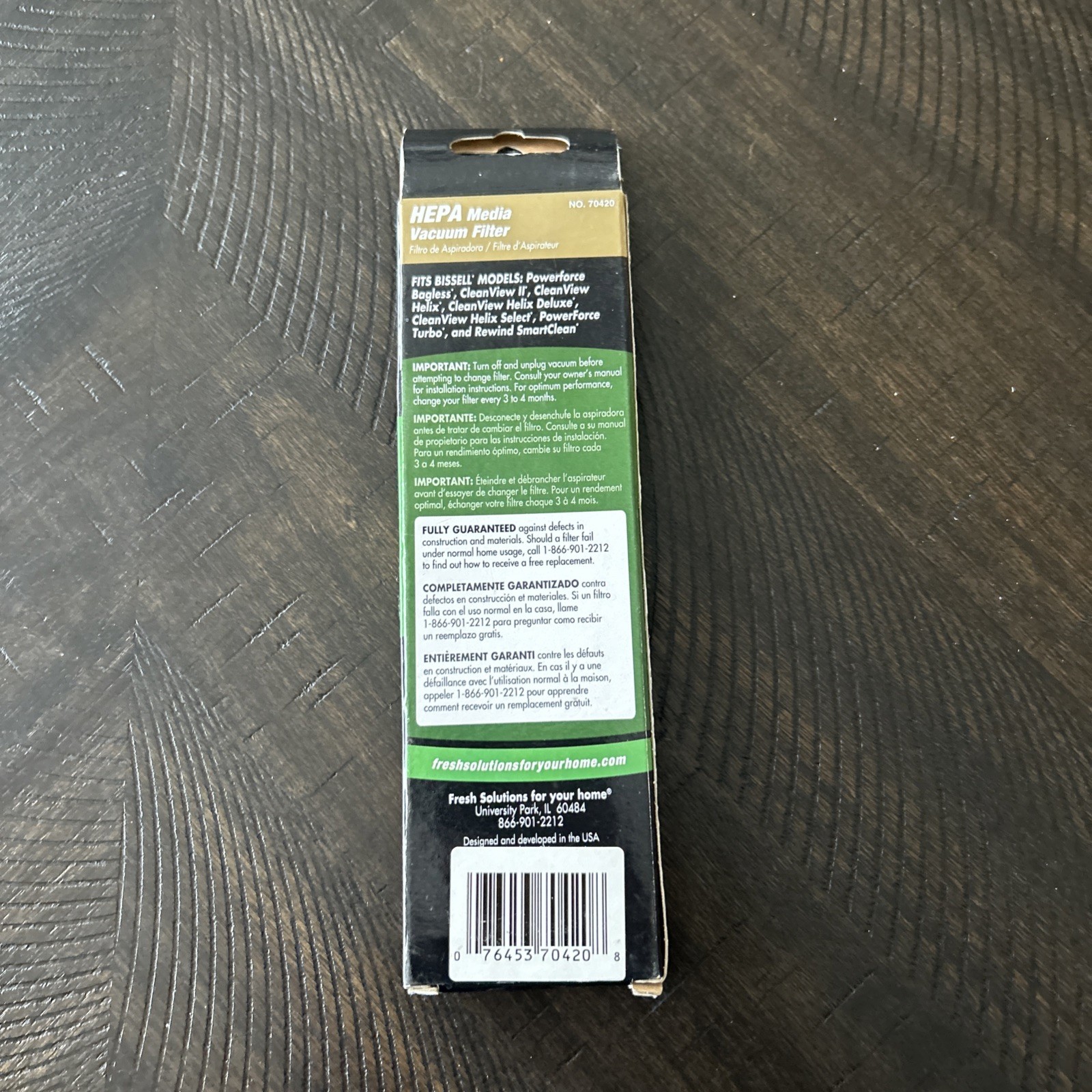 Fresh Solutions Vacuum Filter Allergen Filtration HEPA Bissell 7-9-16 Uprights gallery