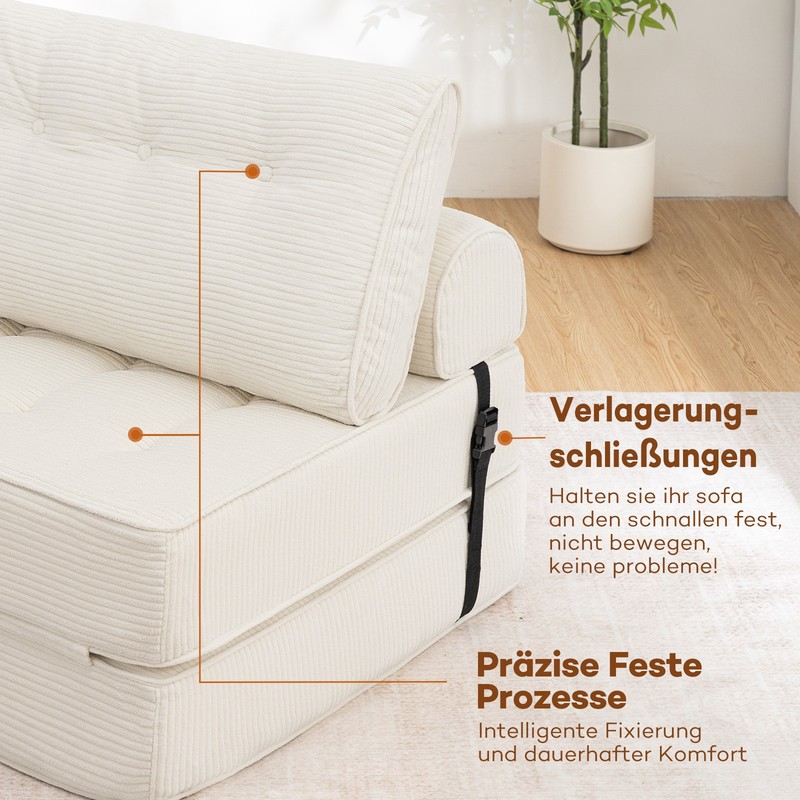 Folding Sofa Bed Convertible Sleeper Chair Sofa Bed with Pillow Foldable Mattres gallery
