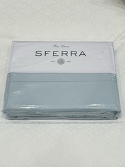 SFERRA MATTEO 4 PIECE KING SHEET SET SATEEN AQUAMARINE MADE IN ITALY