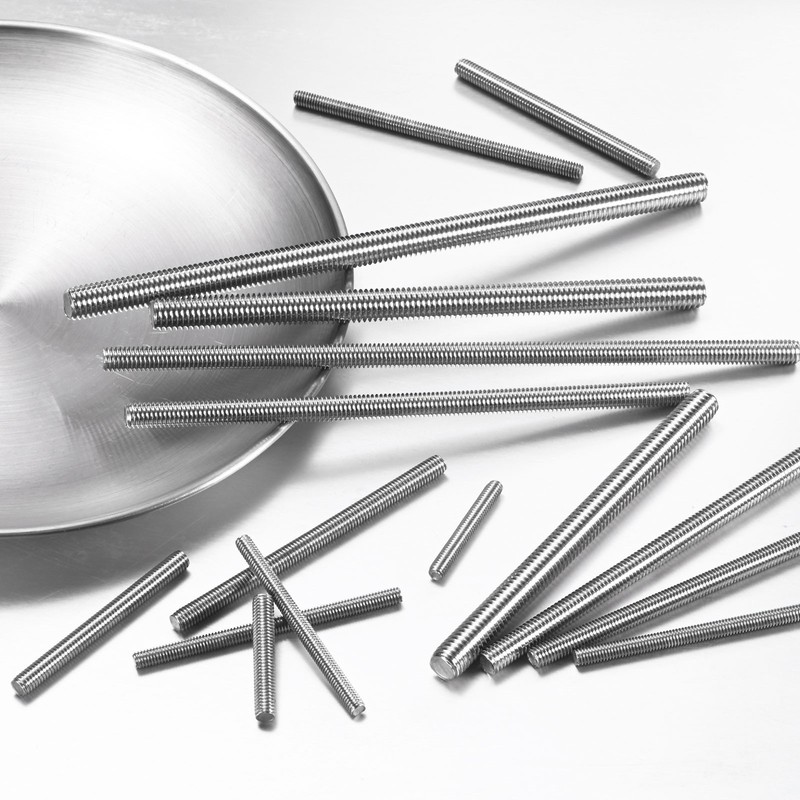 12-Pack Fully Threaded Rod, M5x80mm Stainless Steel Right Hand Thread Bar Studs gallery