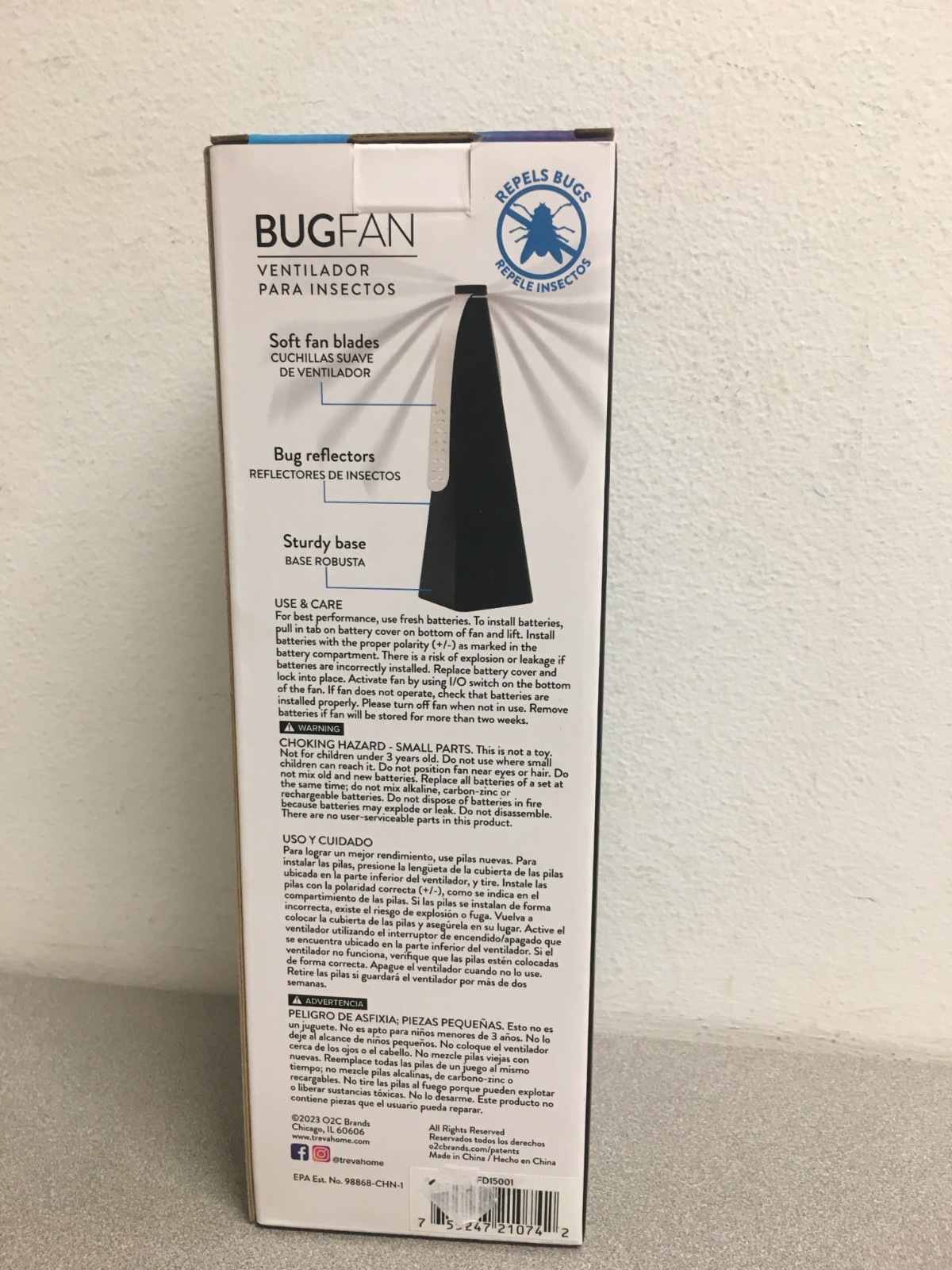 Treva Black Bug Chemical Free Repellent Fan 1 pk FD15001 gallery