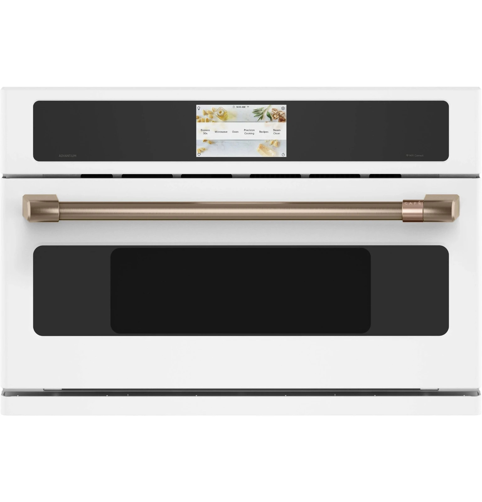 NEW GE Cafe 30" Matte White Advantium Smart Wall Oven Microwave CSB923P4NW2 gallery