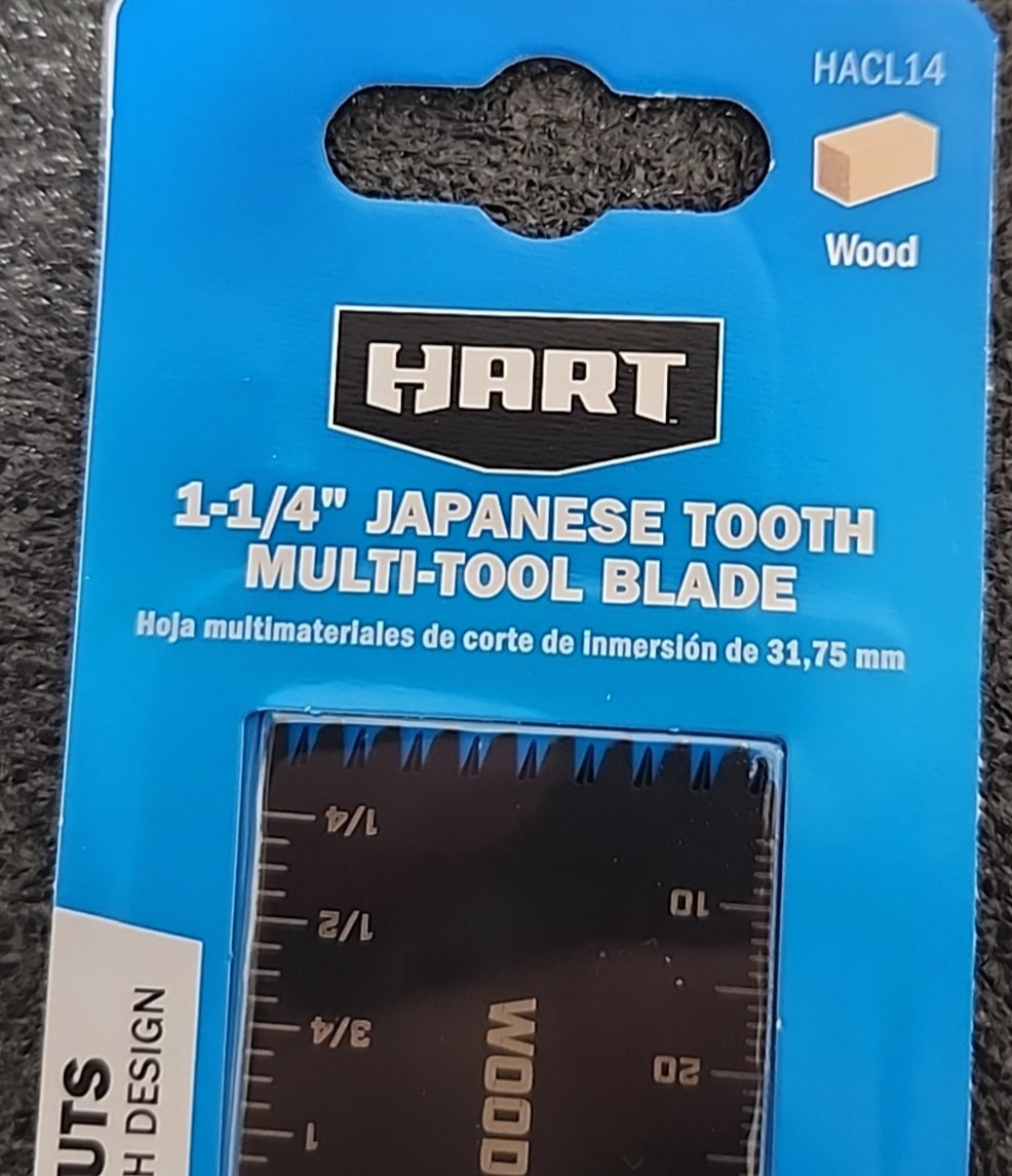 HART 1-1/4" JAPANESE TOOTH MULTI-TOOL BLADE | WOOD | Precision & Plunge Cutting gallery