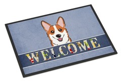 Caroline’s Treasures 1’null” x 0″ (Rectangular), Corgi – Red Welcome