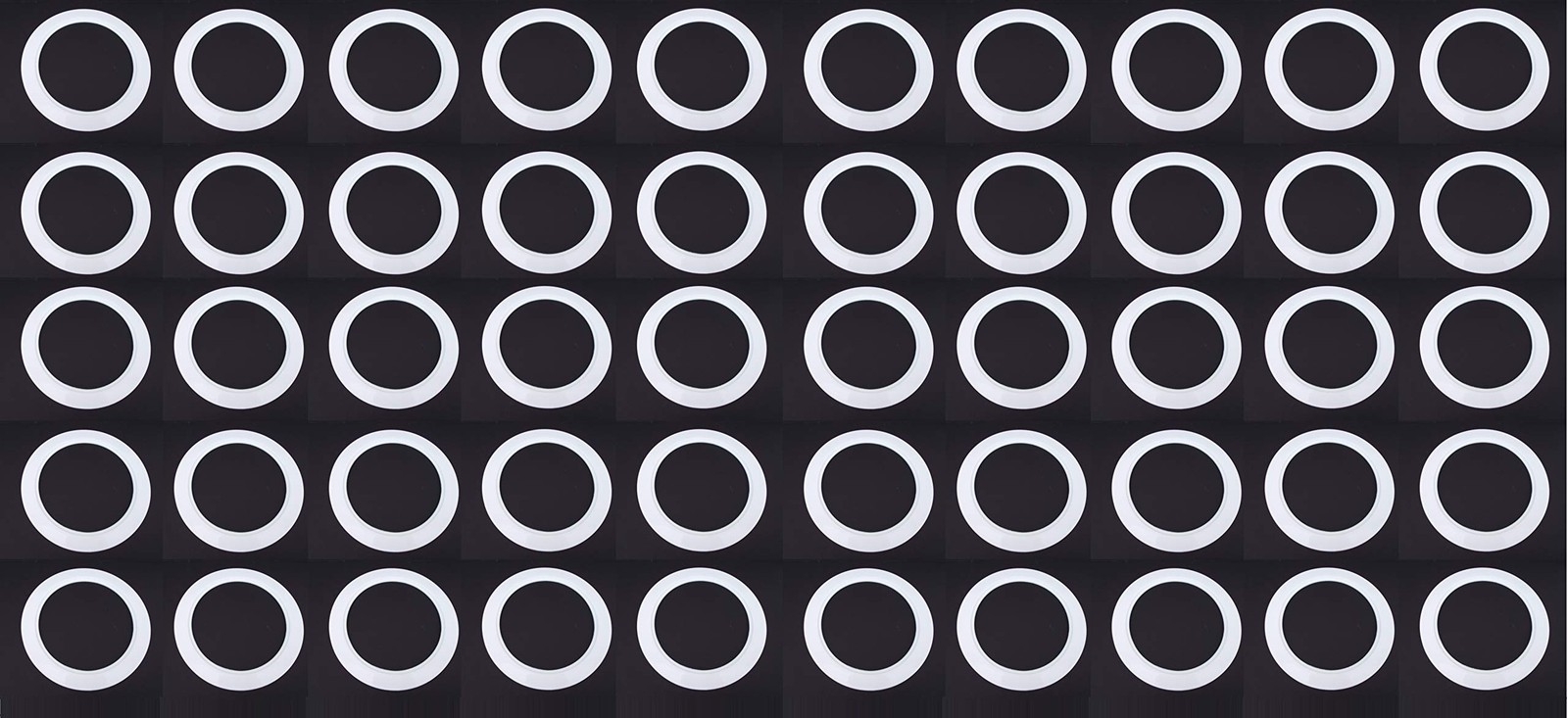 JSP Manufacturing Trim Ring for 6" Recessed Light Can Fixtures (50 Pack, White) gallery