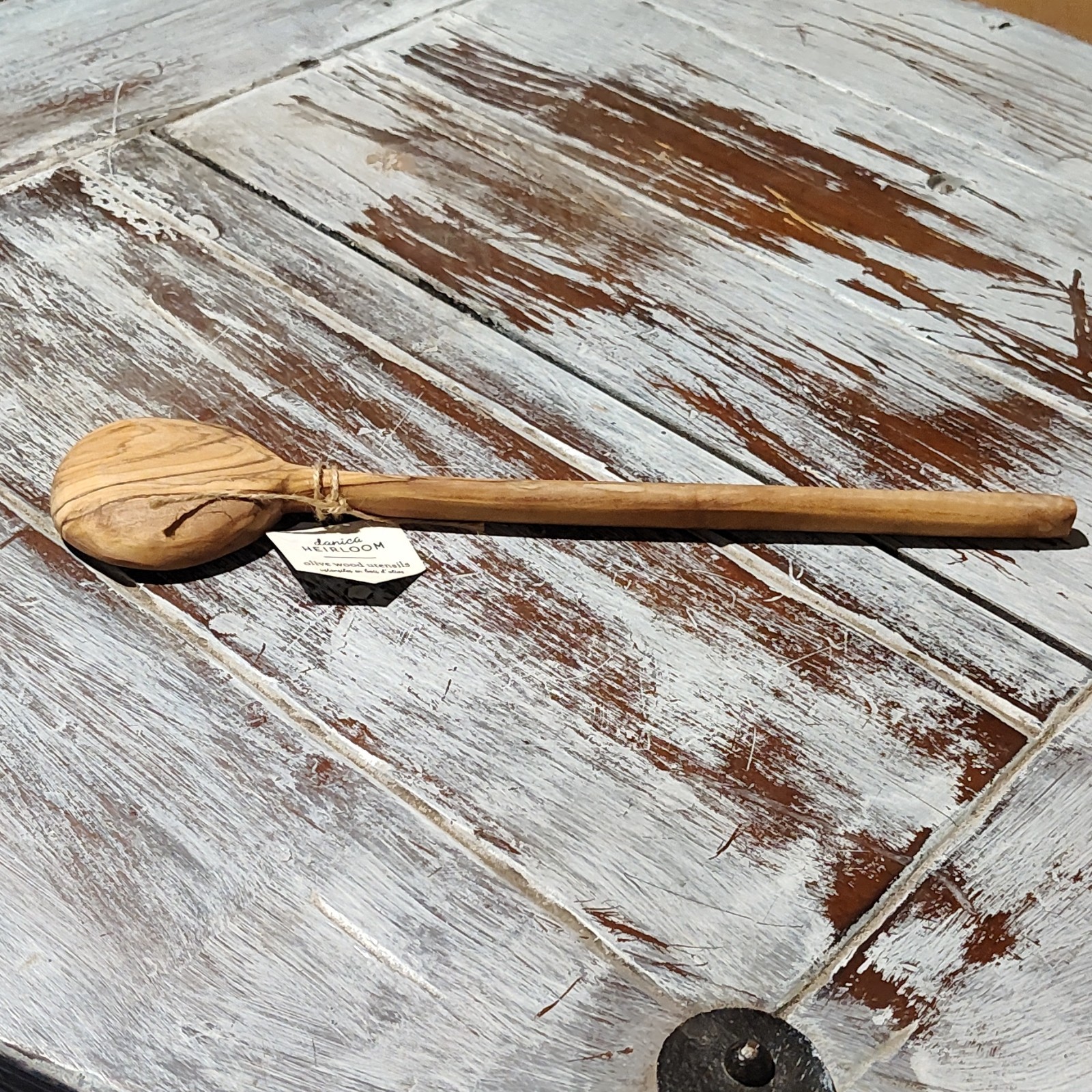 Danica Olive Wood Marbled Cooking Spoon Brown Single Item Kitchen Utensil gallery