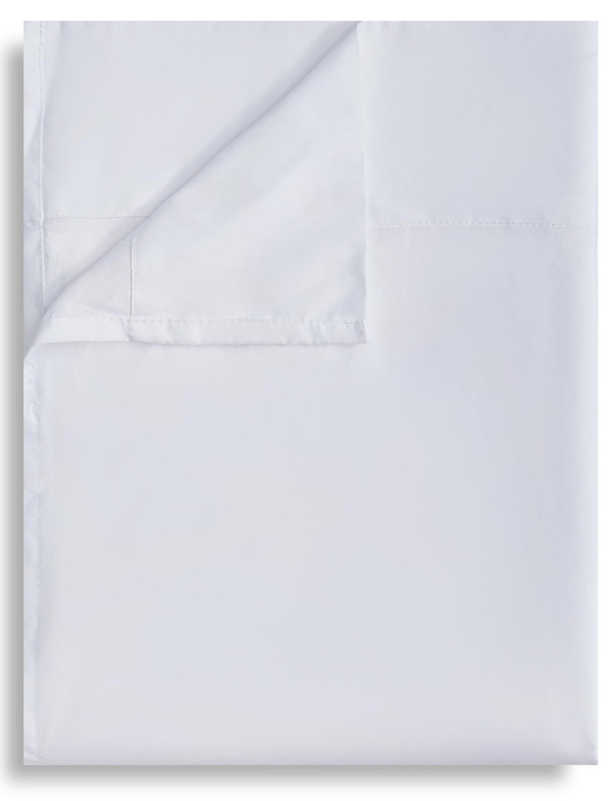 Flat Sheet 81x96 Soft Breathable Microfiber Top Bed Sheets, White, 1 Pack gallery