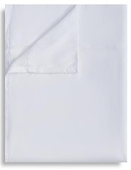 Flat Sheet 81×96 Soft Breathable Microfiber Top Bed Sheets, White, 1 Pack