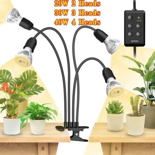 SANSI LED Grow Lights for Indoor Plants 600W Full Spectrum Clip Plant Grow Light gallery