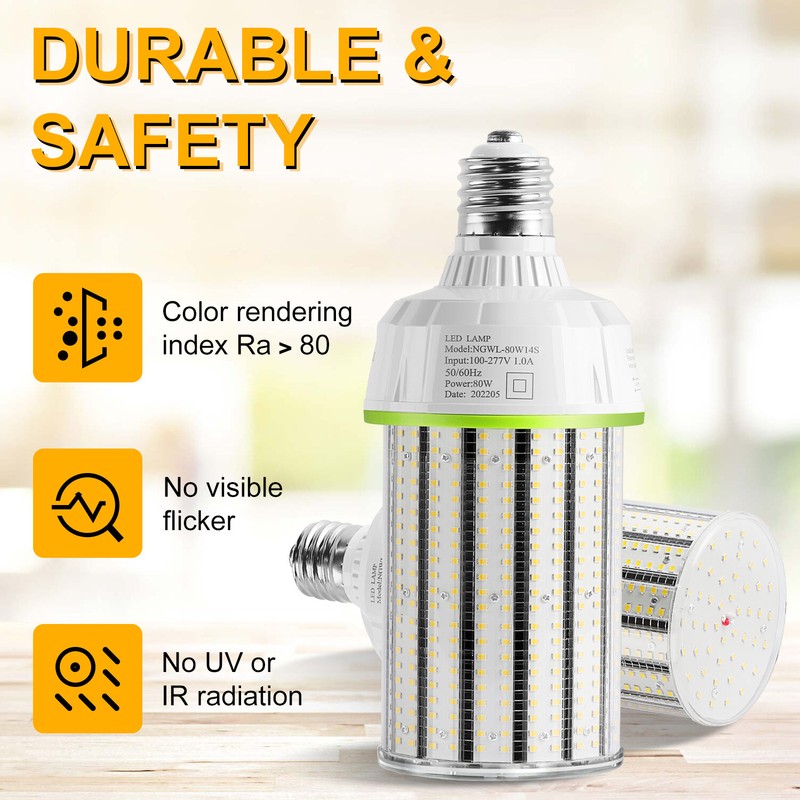 LED CORN BULB Light 80W E39 Mogul Base Replace 400Watt HID/CFL/HPS 5000k 6000k gallery
