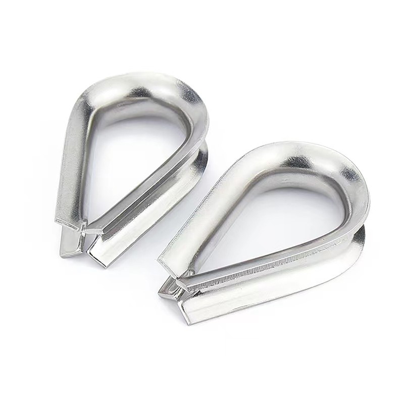 GALVANISED THIMBLE THIMBLES WIRE CABLE ROPE CABLE CLIPS CLAMPS 1mm - 28mm gallery