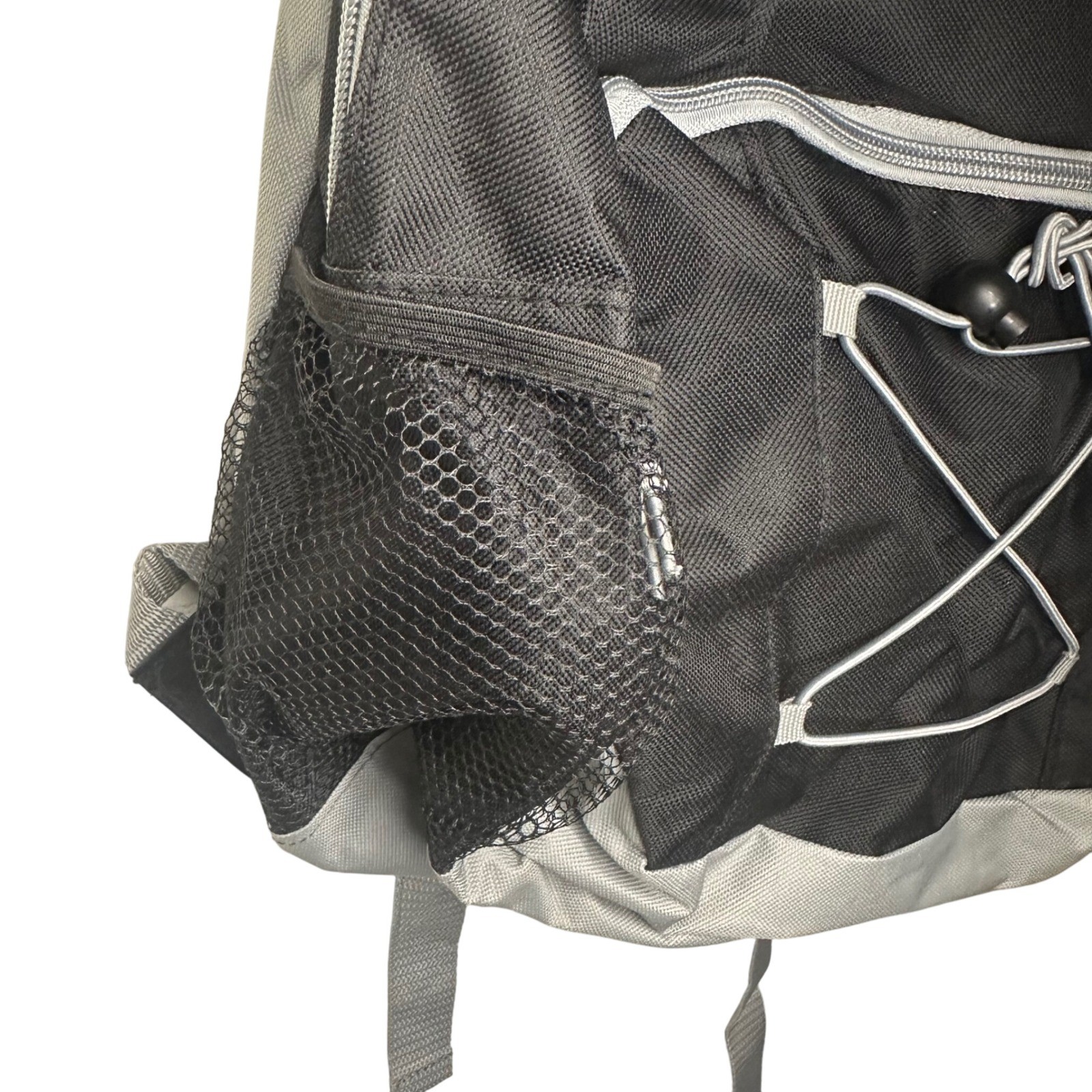 NWT Moda West Black Backpack with Bungee Cord & Mesh Pockets - New 4