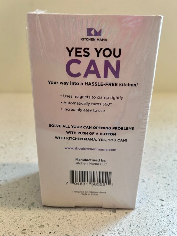 Kitchen Mama YES YOU CAN One Touch Electric Can Opener Auto Shut-Off SEALED BOX gallery