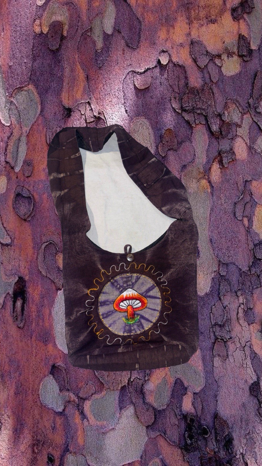 hemp patch work  shoulder bag