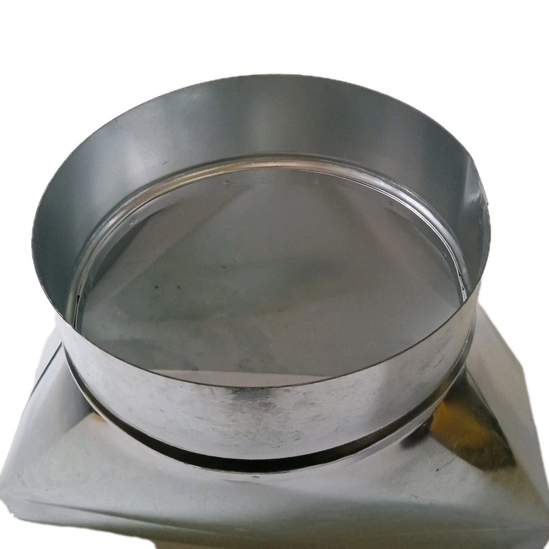 6" Aluminum Rectangular To Round Duct Vent Range Hood Universal Microwave Vent gallery