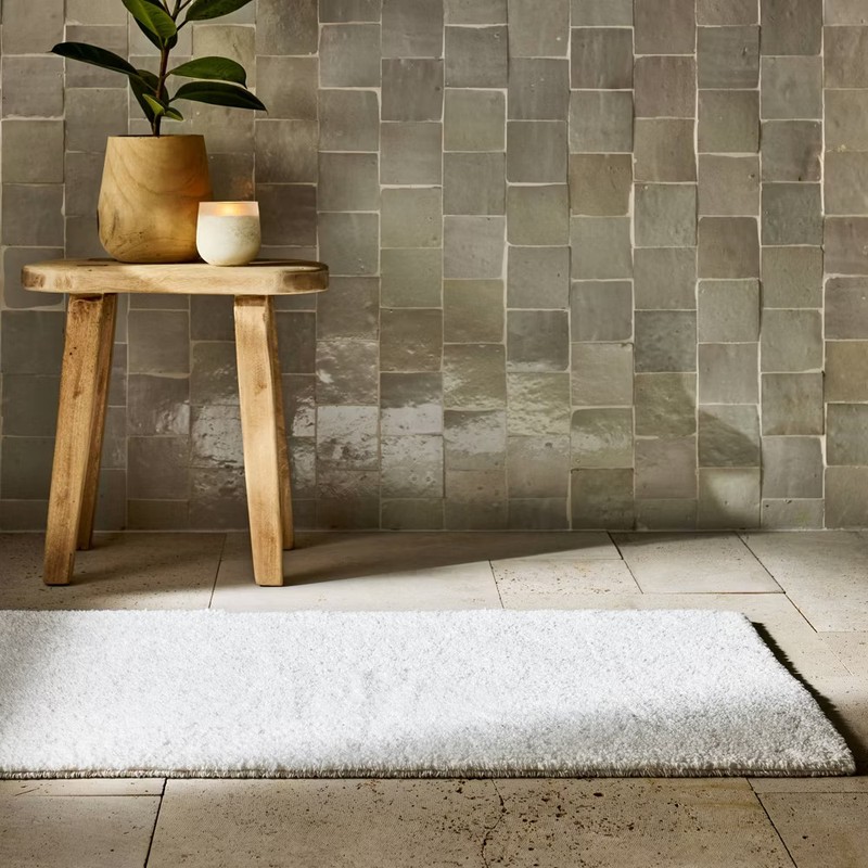 Organic Melange Reversible Bath Rug Dark Mineral - Casaluna gallery