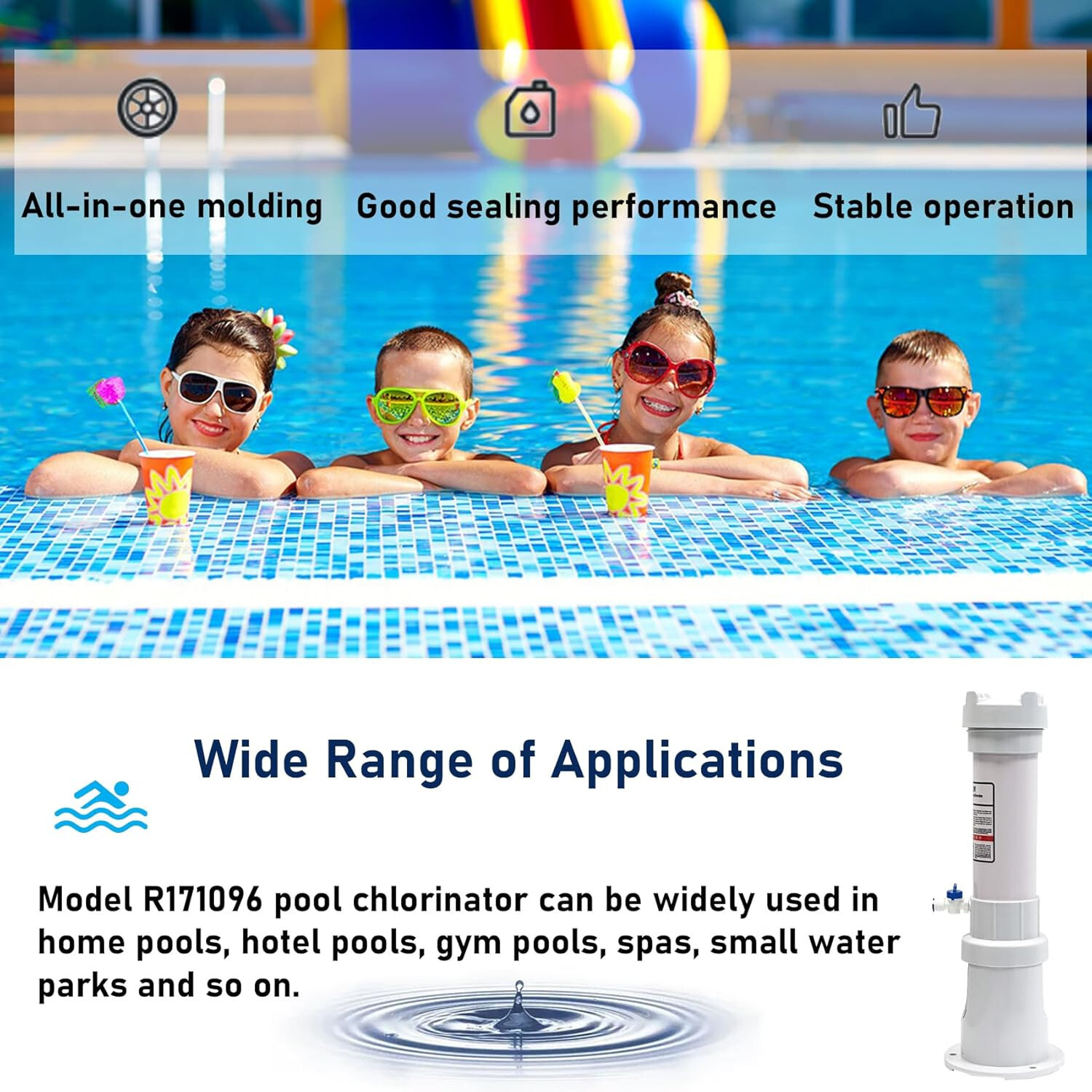 320 Pool Chlorinator Compatible with Rainbow R171096 Automatic Inline 2616 gallery