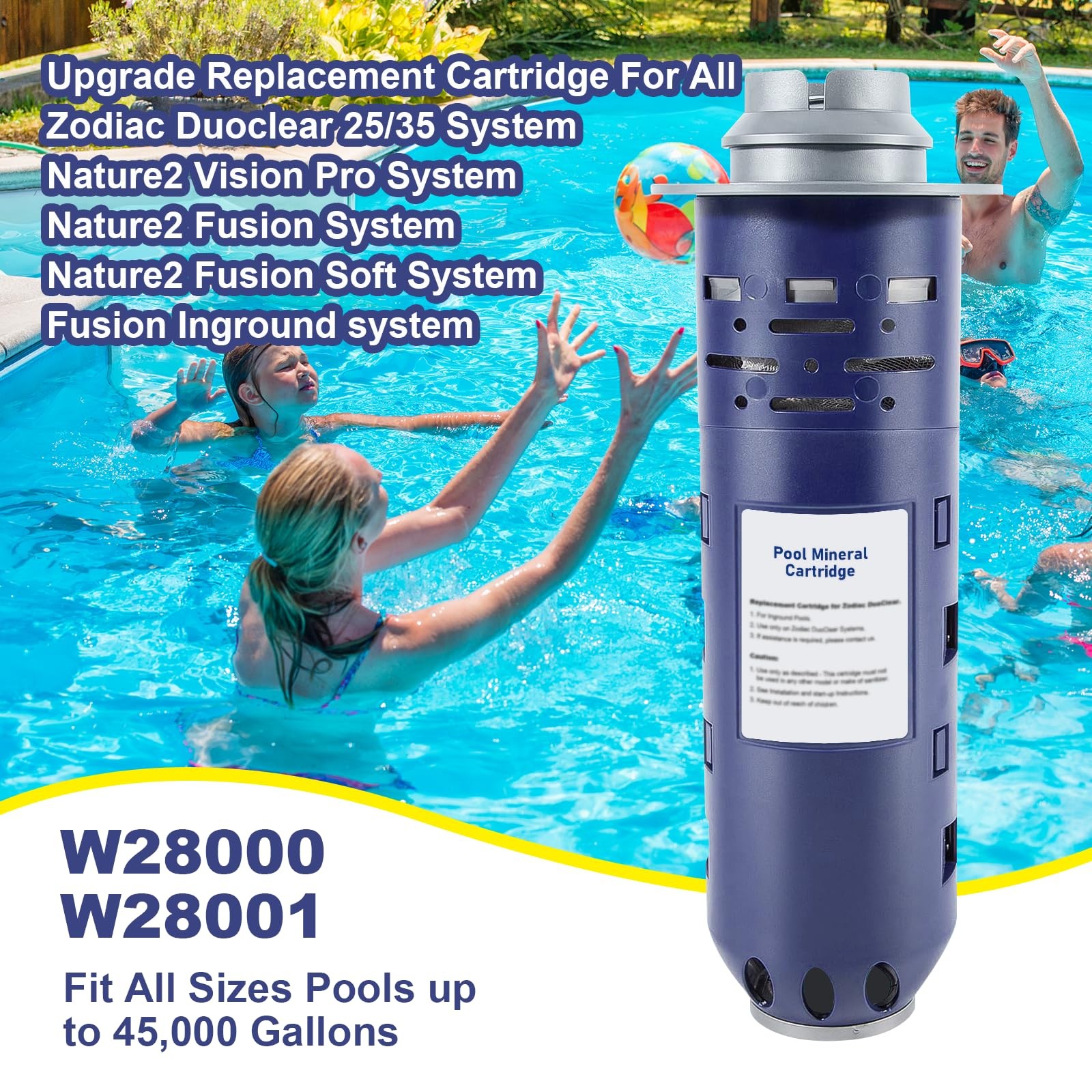 Cartridge Mineral Replacement W2800 Nature2 Duoclear Purple Pool W28000 W28001 gallery