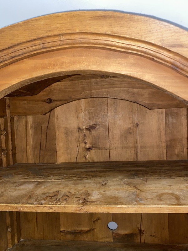Rustic Pine Armoire Pantry Cabinet - Solid Wood Food Storage Hutch gallery