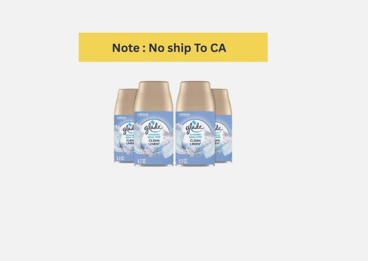 Glade Automatic Air Freshener Refill Clean Linen 6.2oz 4-Pack Odor Eliminator gallery