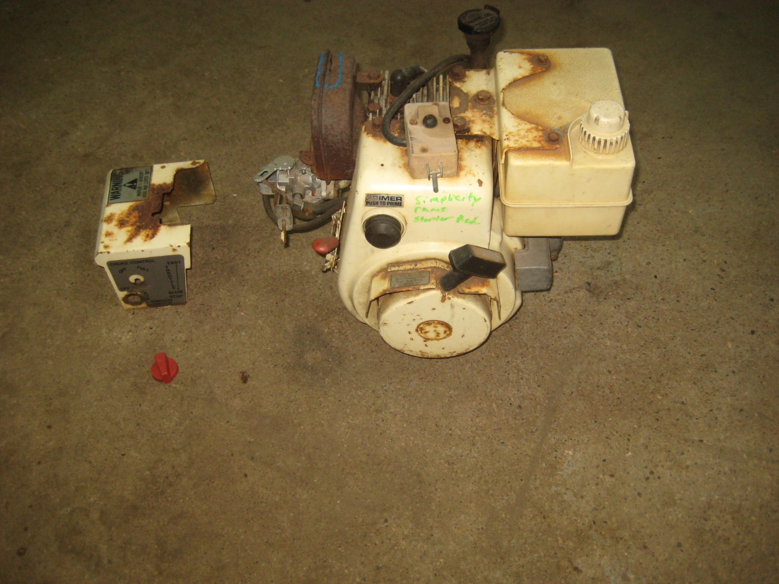 Tecumseh 5 hp Horizontal Shaft Engine W/Electric Start a Vintage Snowblower gallery