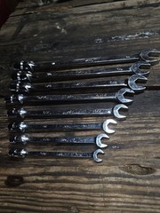 MAC Tools SAE Combination Wrench Set 8pc 5/16-3/4 Chrome Finish Steel