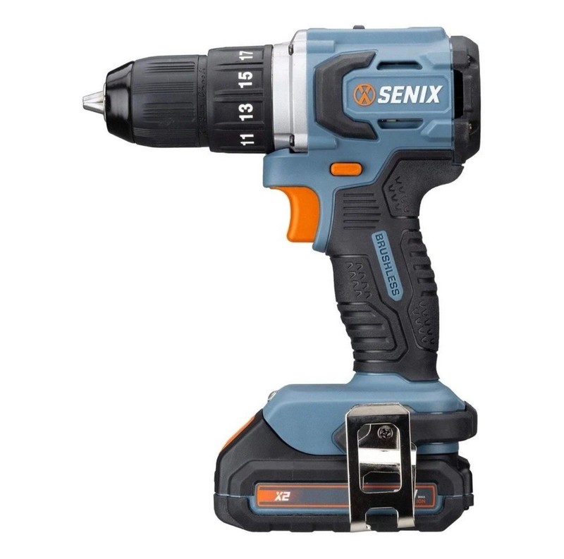 Senix 20V Brushless 1/2 " Drill/Driver &1/4"Impact Driver Combo Kit, 2 Batteries gallery