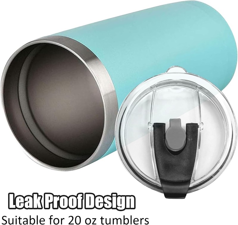 Durable Black Flip Lids for 20oz Cups - 2 Pack Spill-Proof Replacement gallery