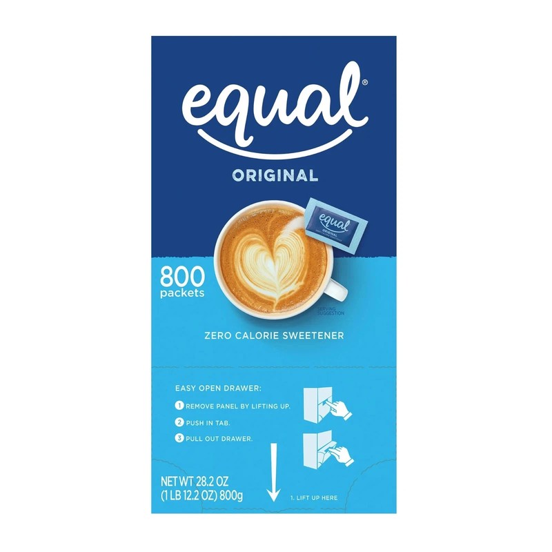 EQUAL Zero Calorie Sweetener, Sugar Substitute, 800 Packets gallery