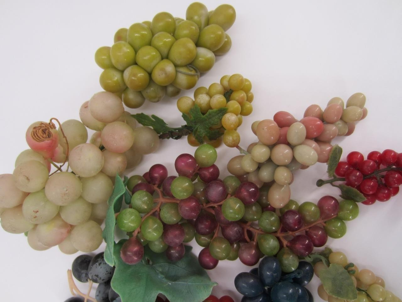 Vintage Grape Clusters 1960s Vinyl Realistic Fruit Display Asst Size, Color gallery